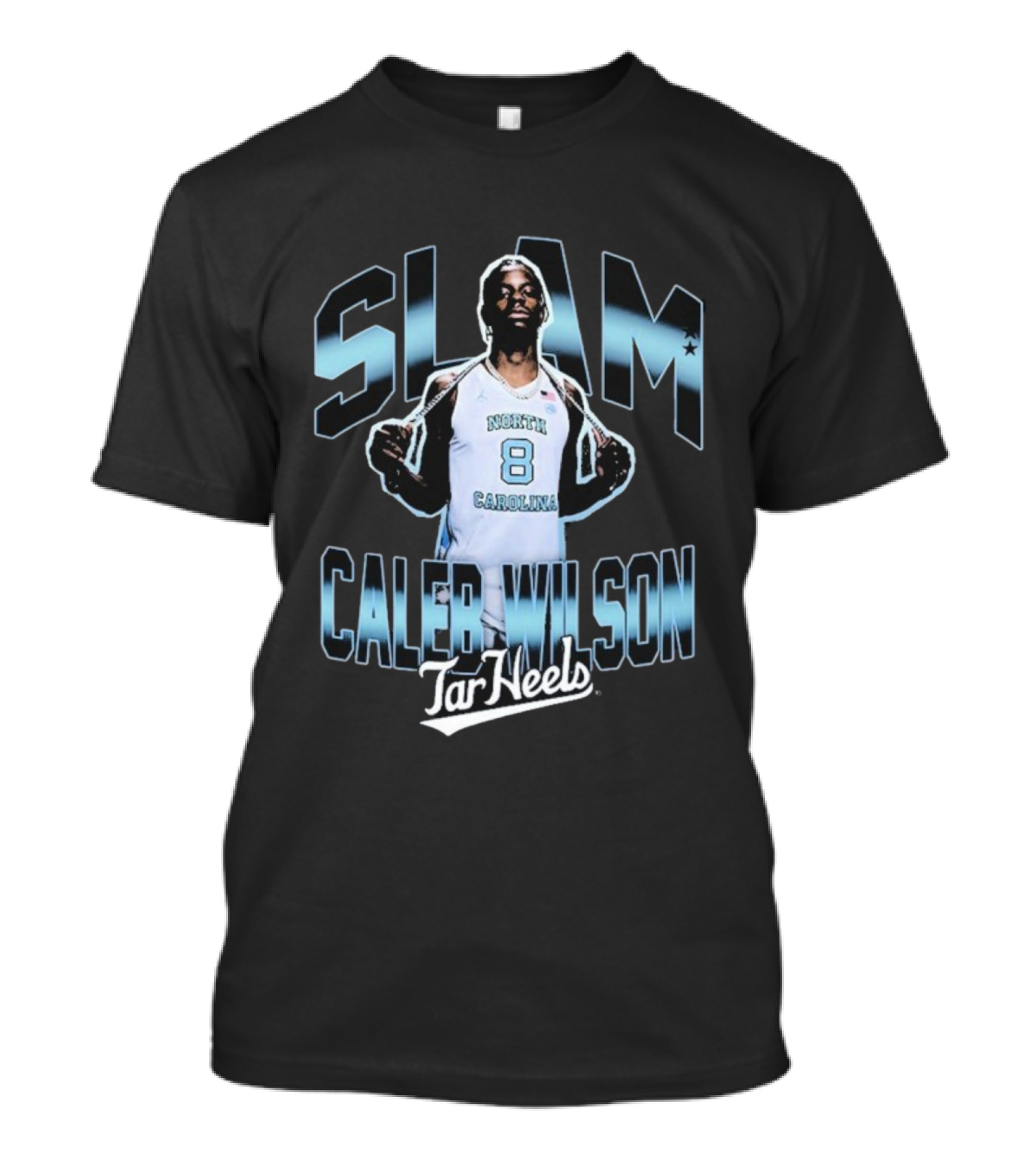 SLAM Caleb Wilson North Carolina Tar Heels 8 Basketball T-Shirt
