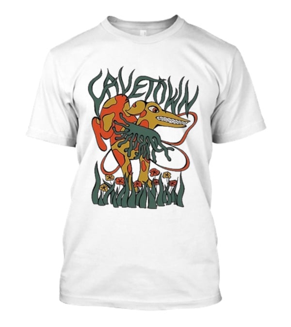 Cavetown Dragon Dog Creature Floral Elements T-Shirt