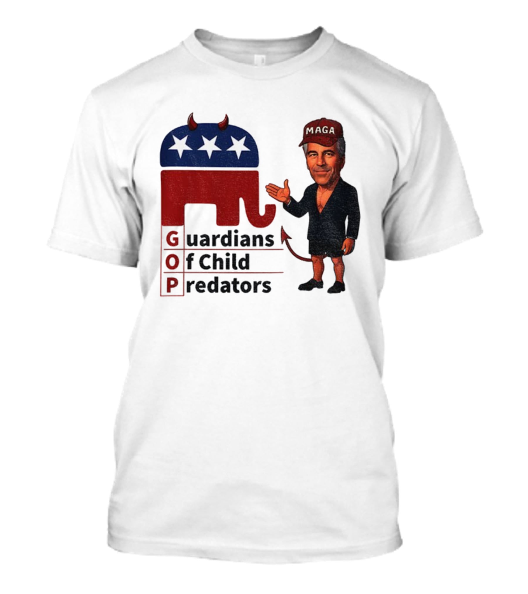 GOP Guardians Of Child Predators Anti MAGA Anti Trump T-Shirt