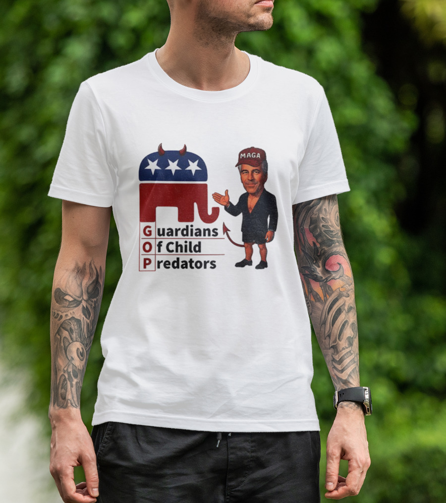 GOP Guardians Of Child Predators Anti MAGA Anti Trump T-Shirt