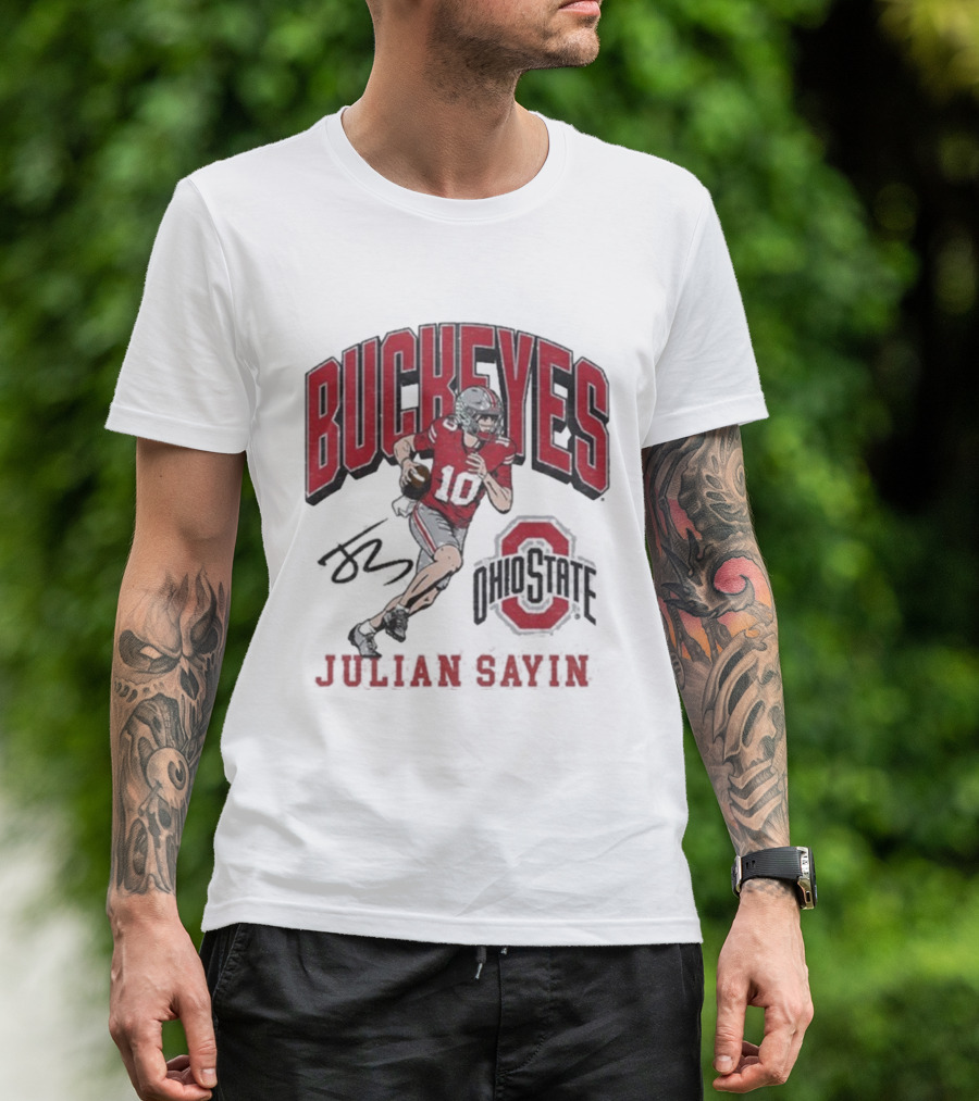 Ohio State Buckeyes Julian Sayin Where I’m From #10 Signature T-Shirt