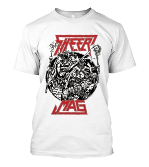 Sheer Mag Mag Album Band Name Red Text Graphic T-Shirt