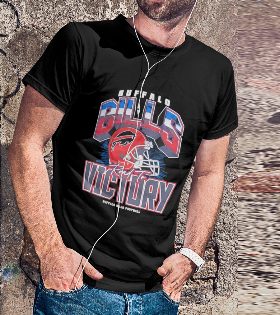 Buffalo Bills Road To Victory Helmet Bills Victory T-Shirt