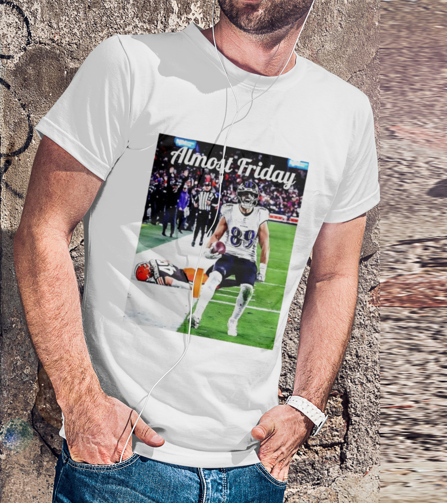 Almost Friday Mark Andrews Touchdown Celebration Ravens 89 T-Shirt