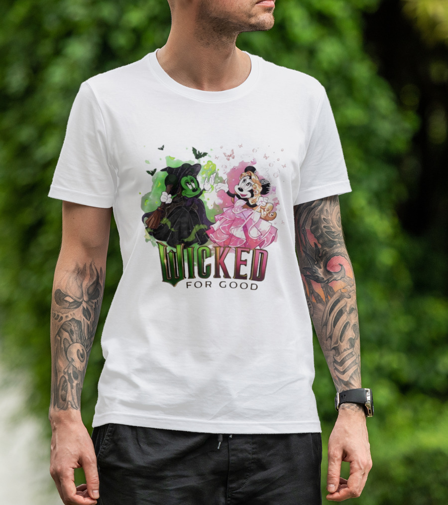 Wicked For Good Minnie Mouse Disney Mashup T-Shirt