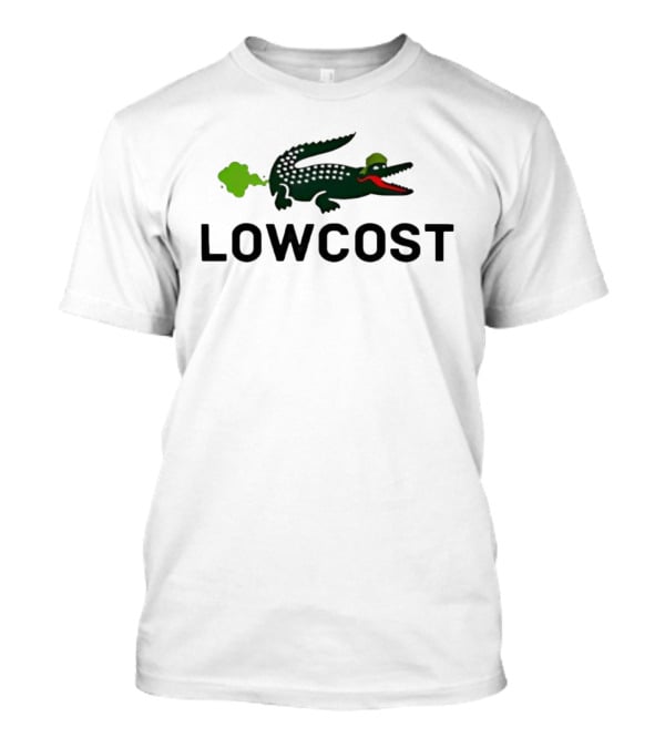 LOWCOST Crocodile With Green Puff And Red Mouth T-Shirt
