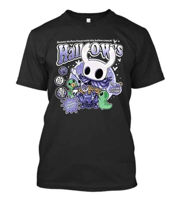 Hollow Knight Hallows Crunch Cereal Free Charms Win Nail Keychain T-Shirt