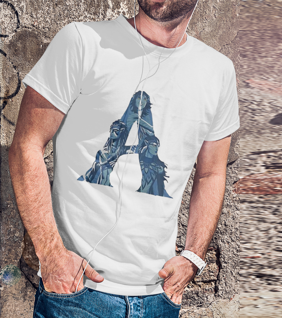 Avatar Character Collage Shaped As A T-Shirt