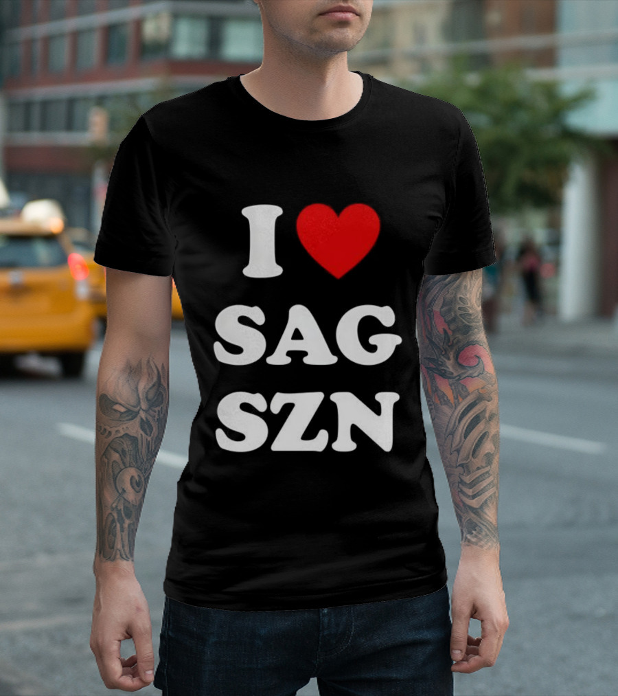 I Love Sagittarius Season Zodiac Enthusiast T-Shirt
