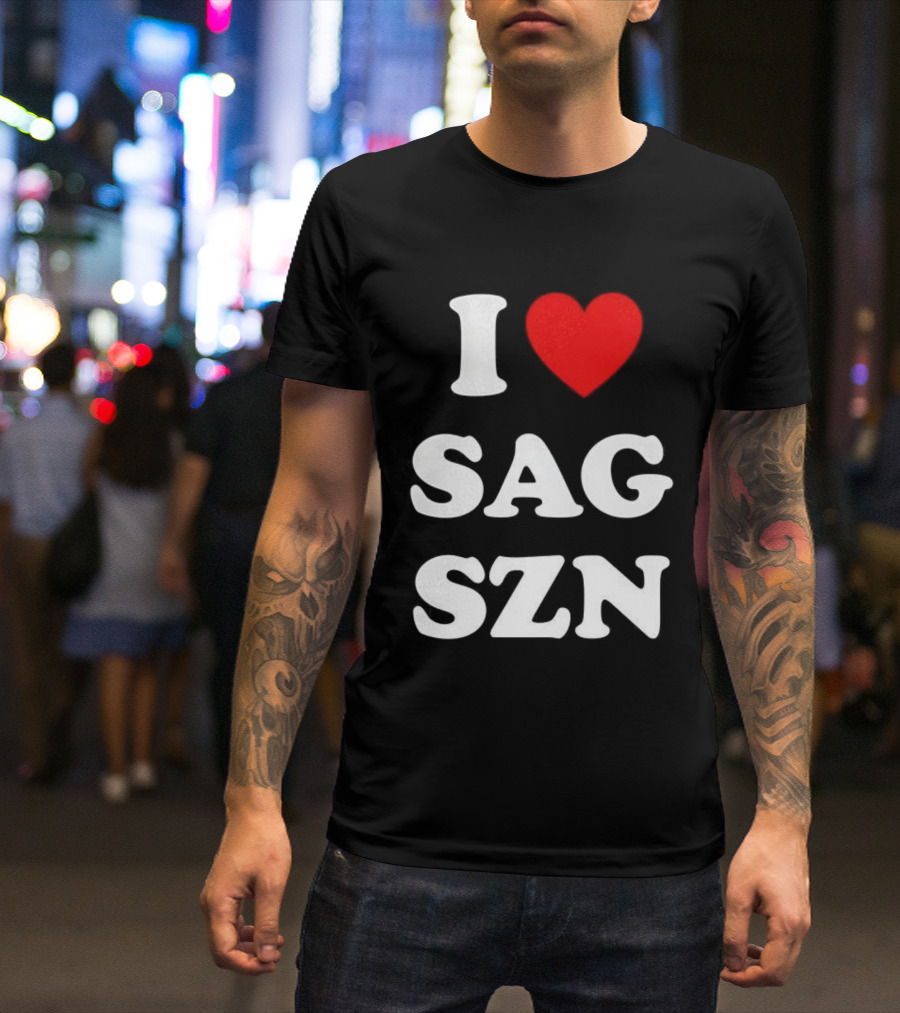 I Love Sagittarius Season Zodiac Enthusiast T-Shirt