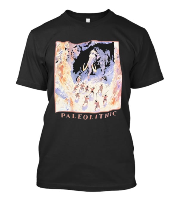 Paleolithic Mammoth Hunters Cave Painting T-Shirt
