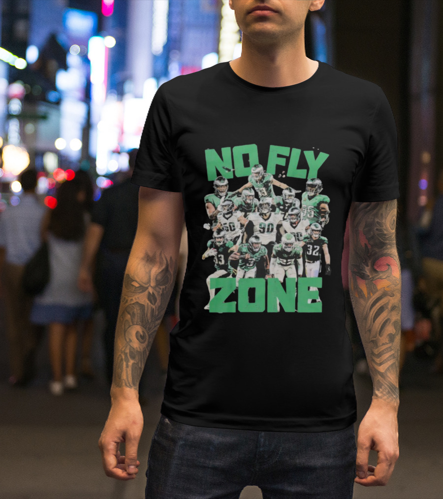 Philadelphia Eagles No Fly Zone Players Team Spirit T-Shirt