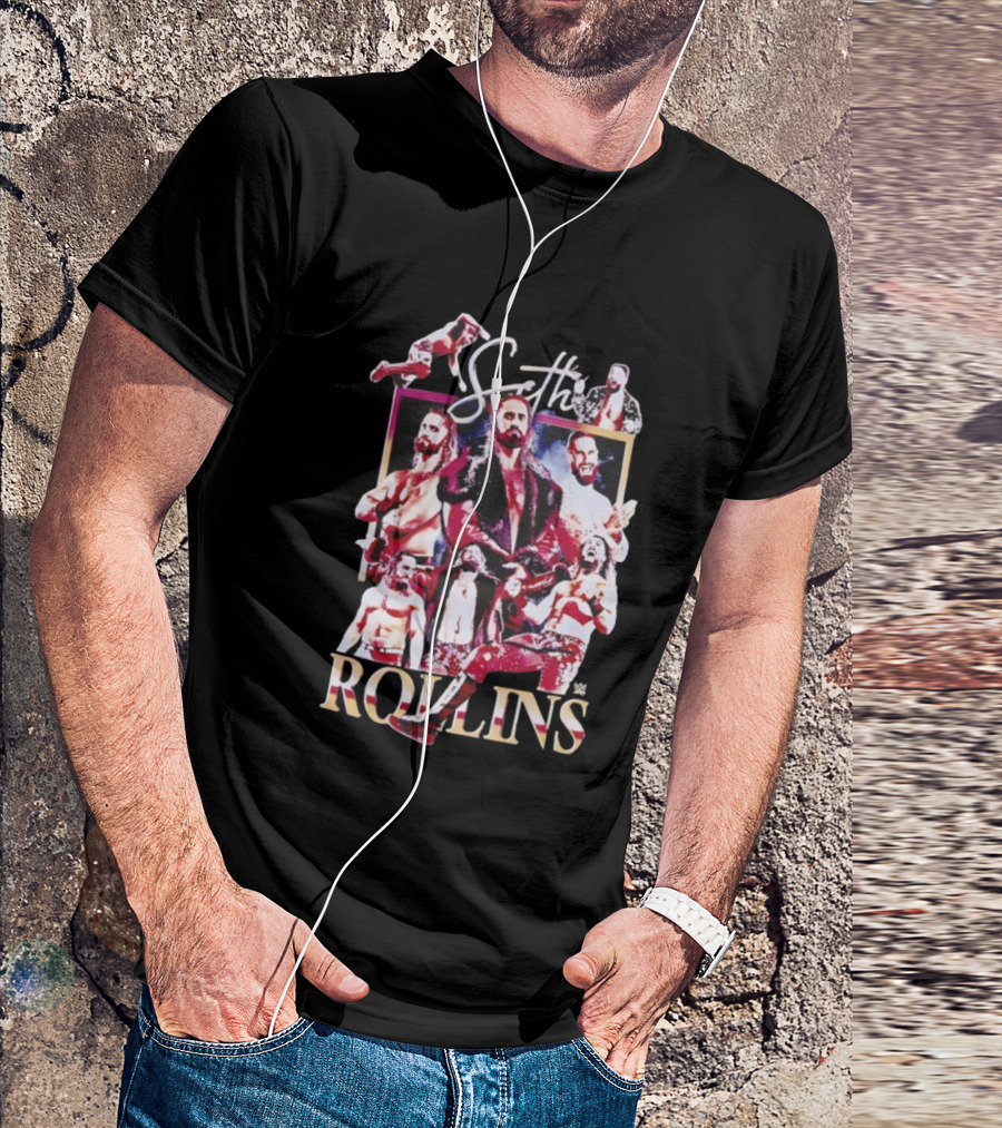 Seth Rollins WWE Superstar Collage T-Shirt