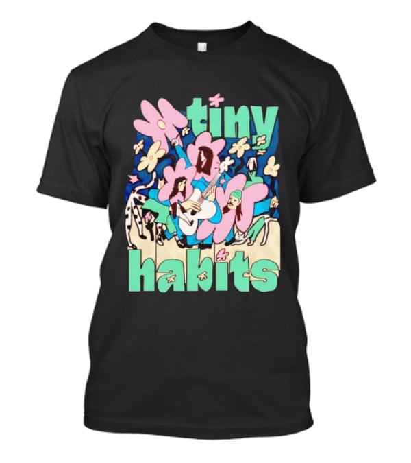 Tiny Habits Flower Guitar Art Tour T-Shirt