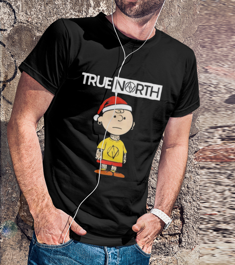 True North Santa Hat Charlie Brown Tattoo T-Shirt
