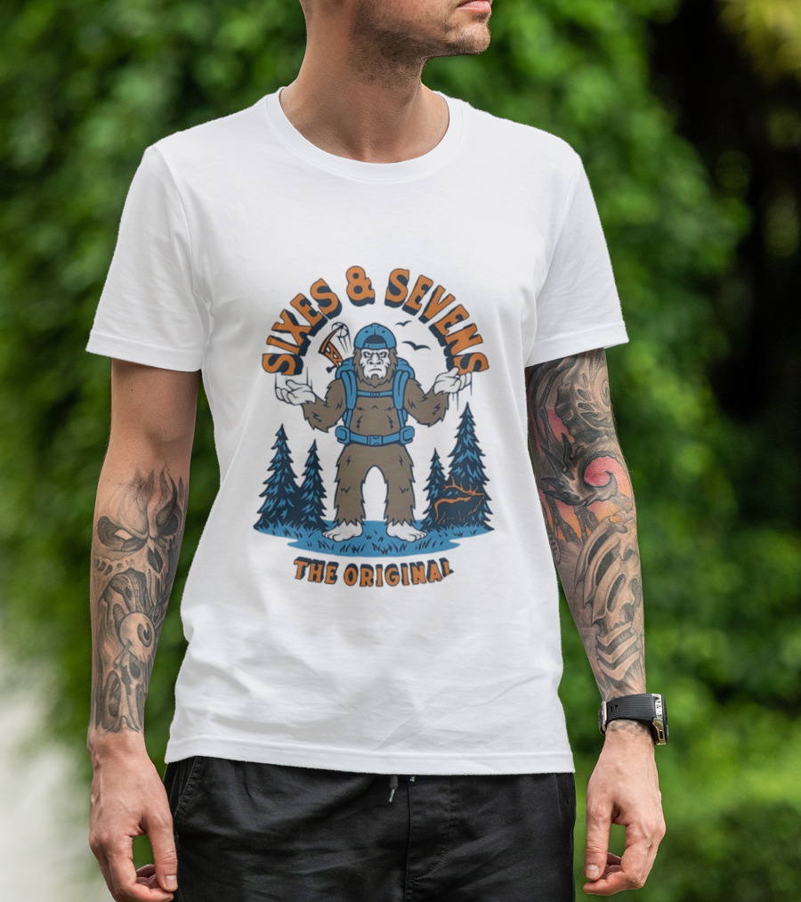 Sixes And Sevens Bigfoot Backpacking The Original T-Shirt