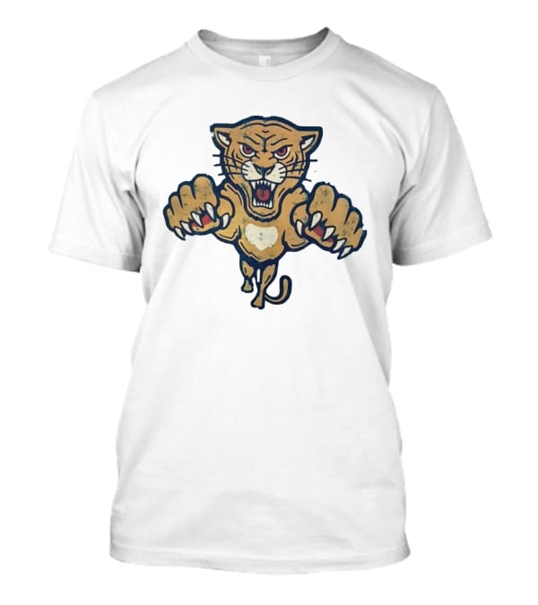 Florida Panthers Fierce Hockey Mascot Claw Attack T-Shirt