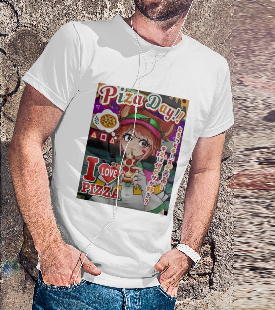 Pizza Day I Love Pizza Bitcoin Pizza Day Anime Laszlo Hanyecz T-Shirt