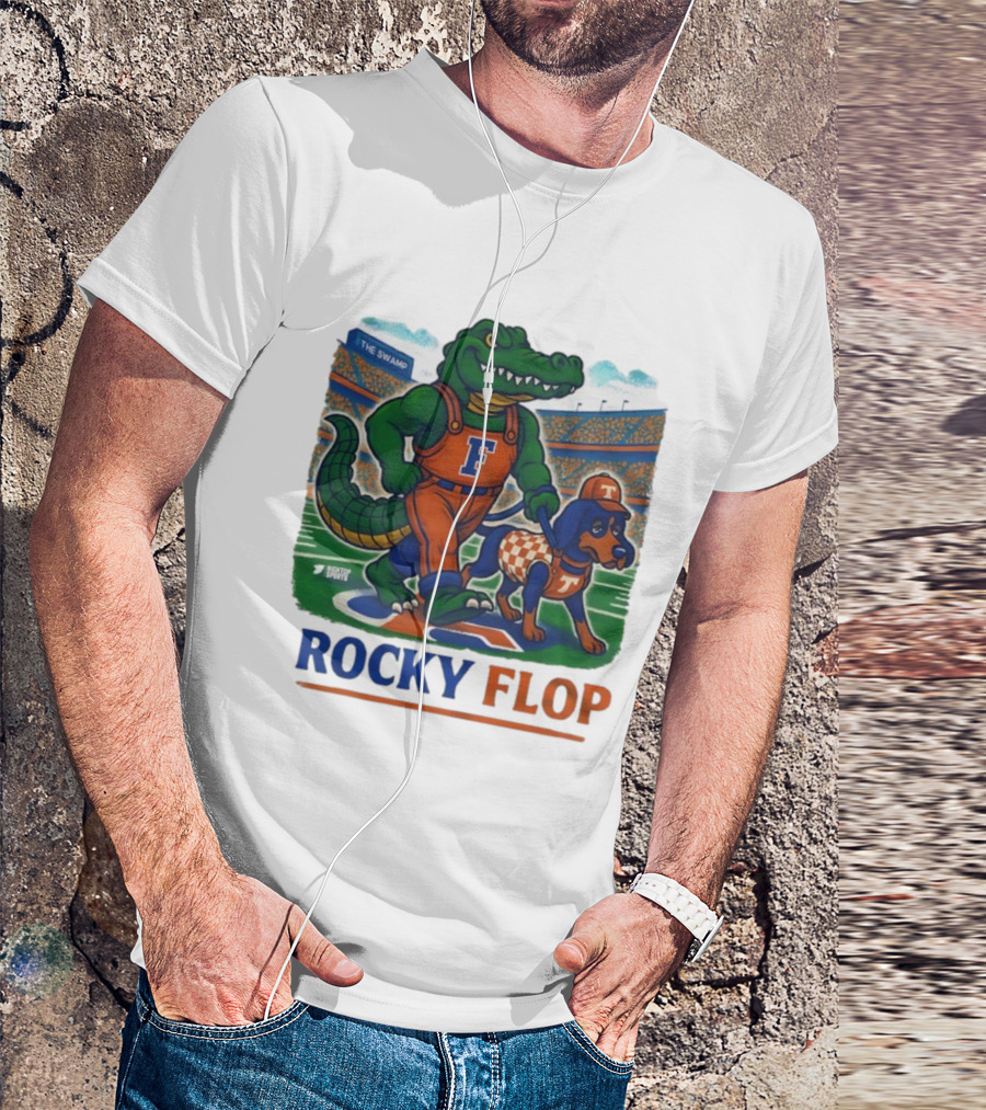 Rocky Flop Florida Gators Vs Tennessee Volunteers The Swamp Bigtop Sports T-Shirt