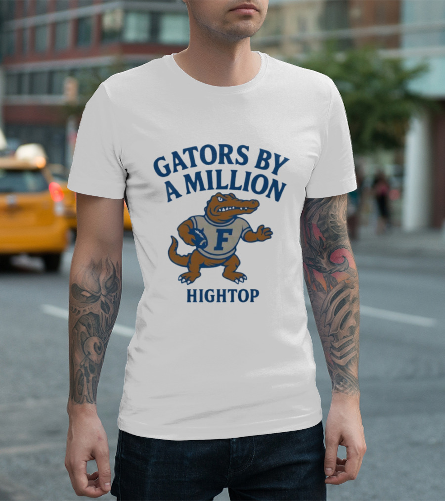 Gators by a Million Hightop Football Mascot F T-Shirt