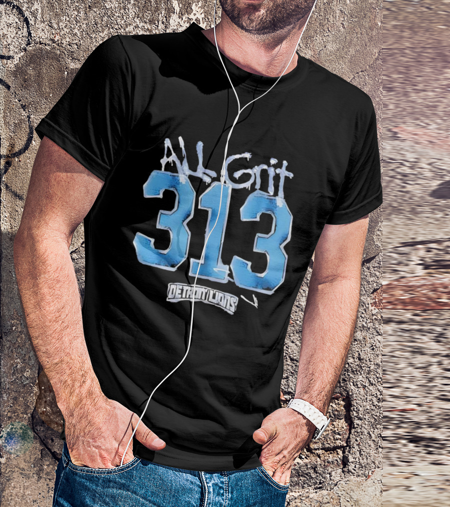 Detroit Lions All Grit 313 T-Shirt