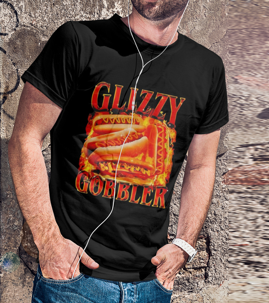 Glizzy Gobbler Hotdog Flamethrower Feast T-Shirt