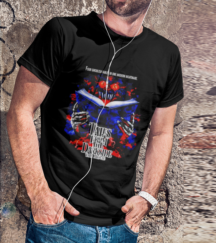 Tales From The Darkside The Movie Horror Creature With Book And Red Eyes T-Shirt