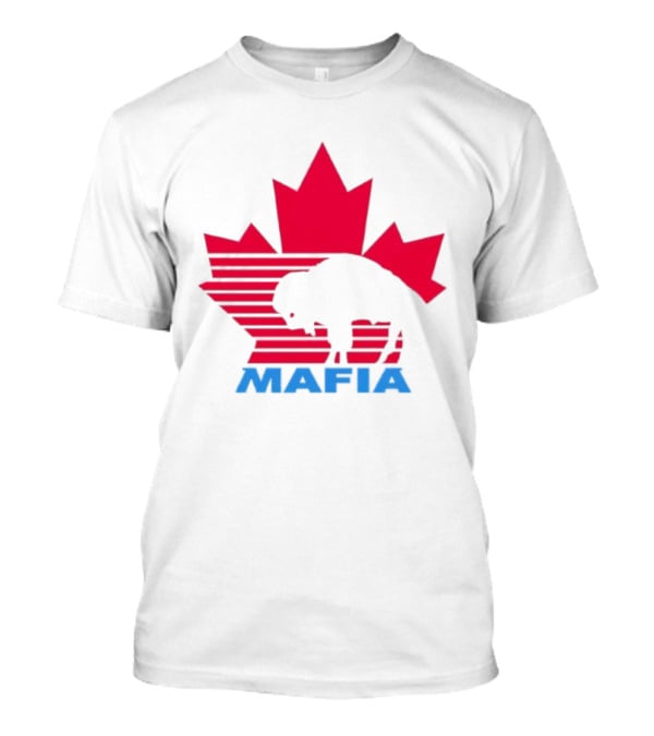 Canada Mafia Buffalo Bills Maple Leaf Buffalo Silhouette T-Shirt