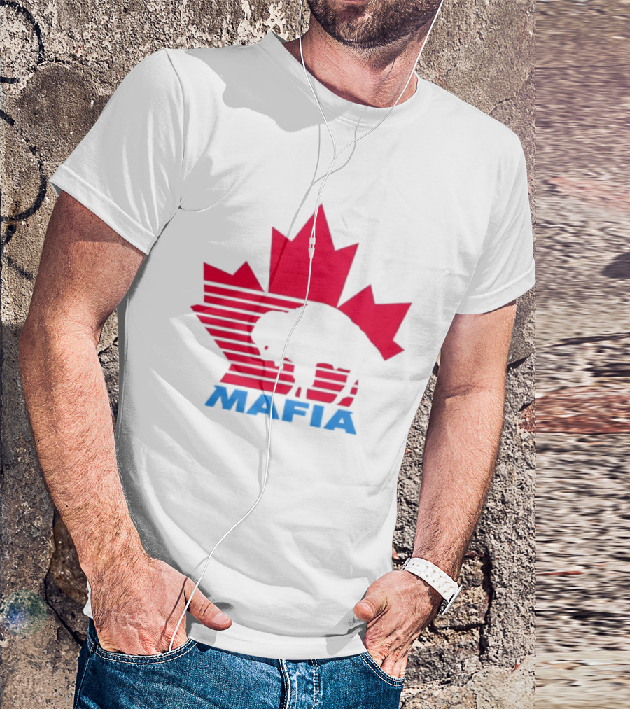 Canada Mafia Buffalo Bills Maple Leaf Buffalo Silhouette T-Shirt