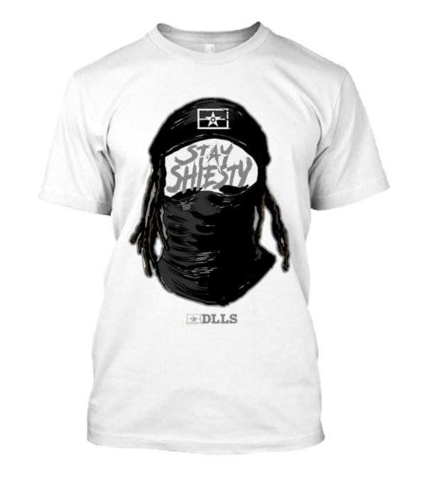 DLLS Stay Shiesty Mask Beanie With Blocks And Star T-Shirt