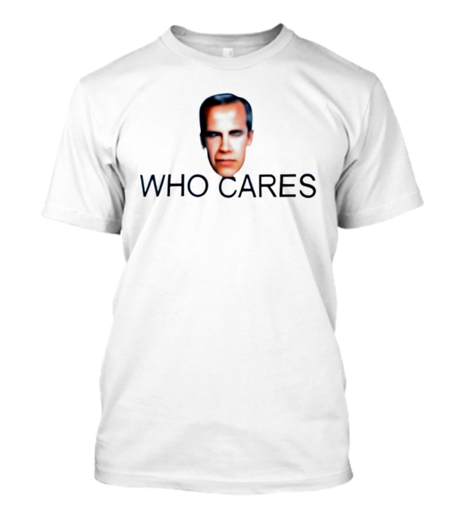 Jordan Peterson Who Cares Face Parody T-Shirt