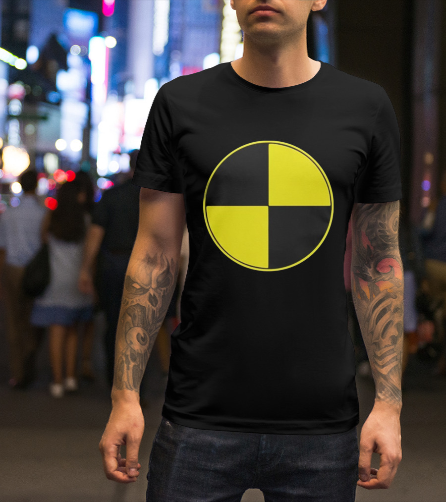 Crash Test Dummy Yellow Black Symbol T-Shirt