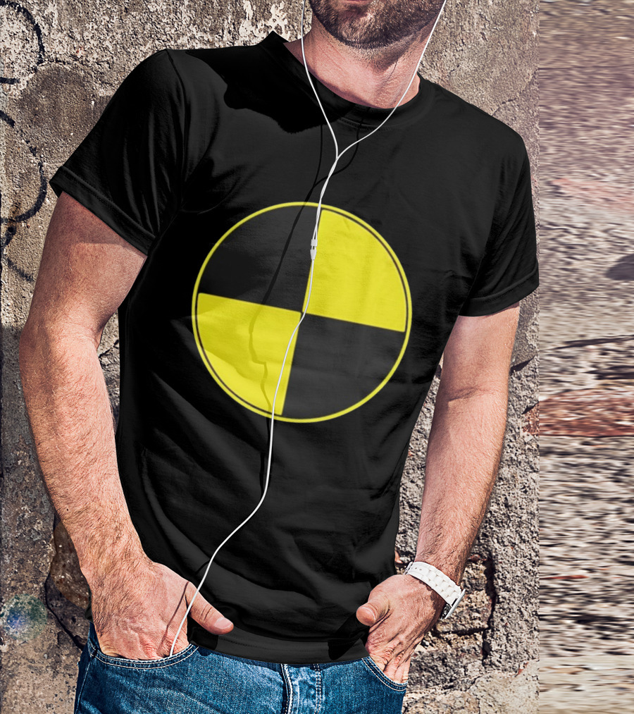 Crash Test Dummy Yellow Black Symbol T-Shirt