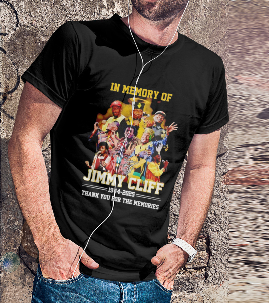 Jimmy Cliff 1944 2025 Thank You For The Memories T-Shirt