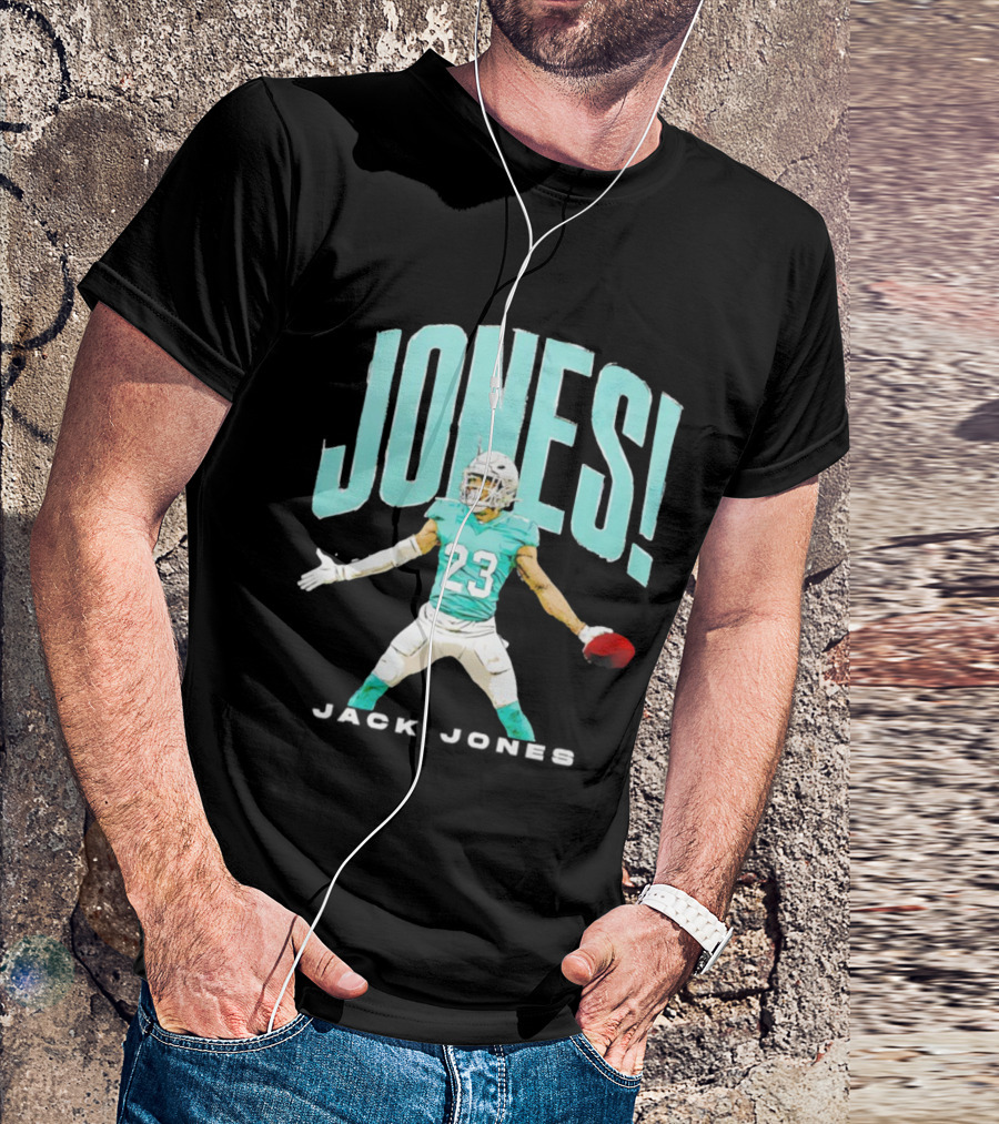 JONES 23 Holding Football Miami T-Shirt