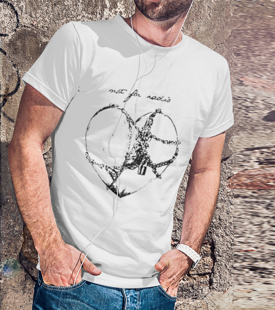 Not For Radio Barbed Wire Heart T-Shirt