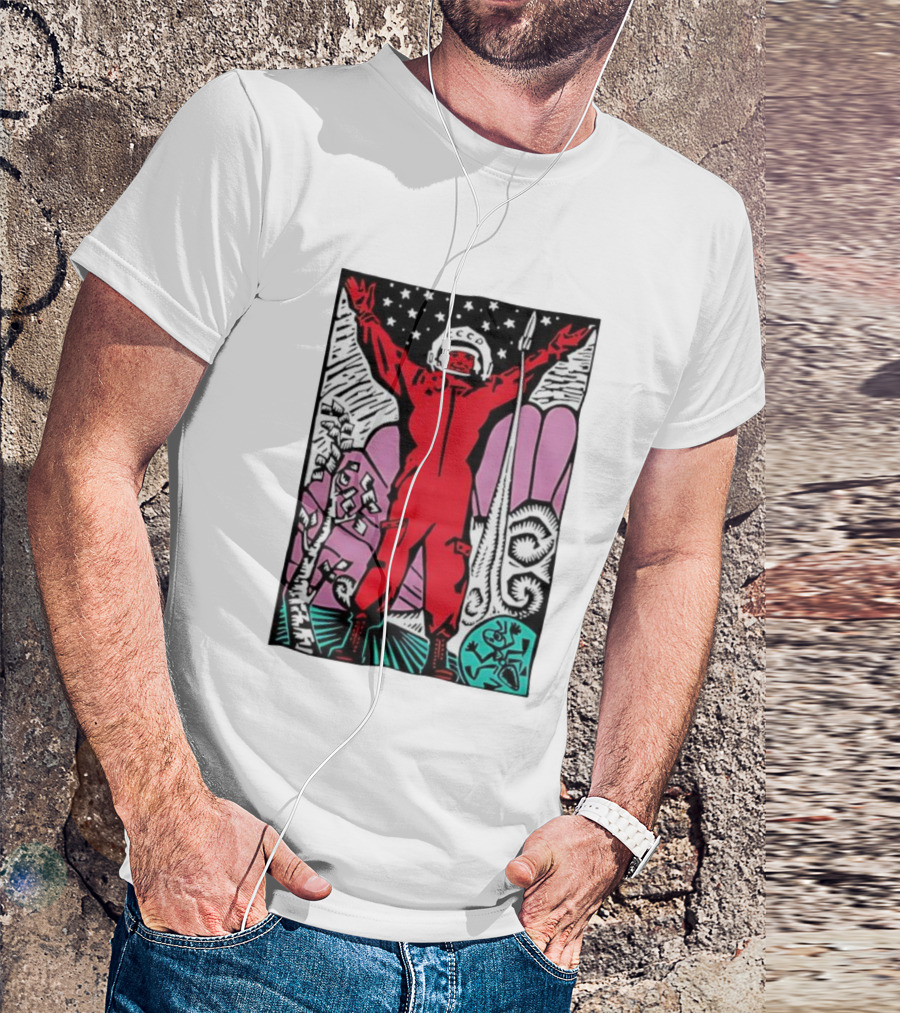CCCP Soviet Space Hero Cosmonaut With Rocket Launch And Stars T-Shirt