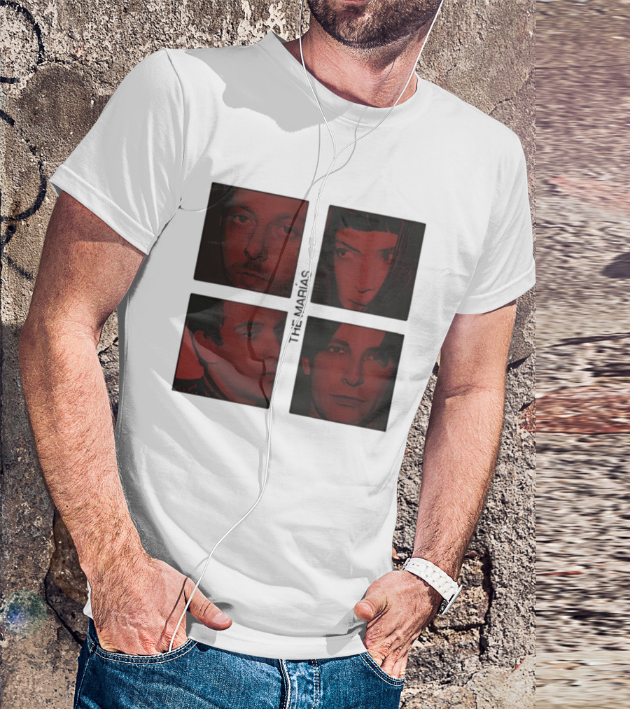 The Marías Band Tour 2025 Red Tone Portraits T-Shirt