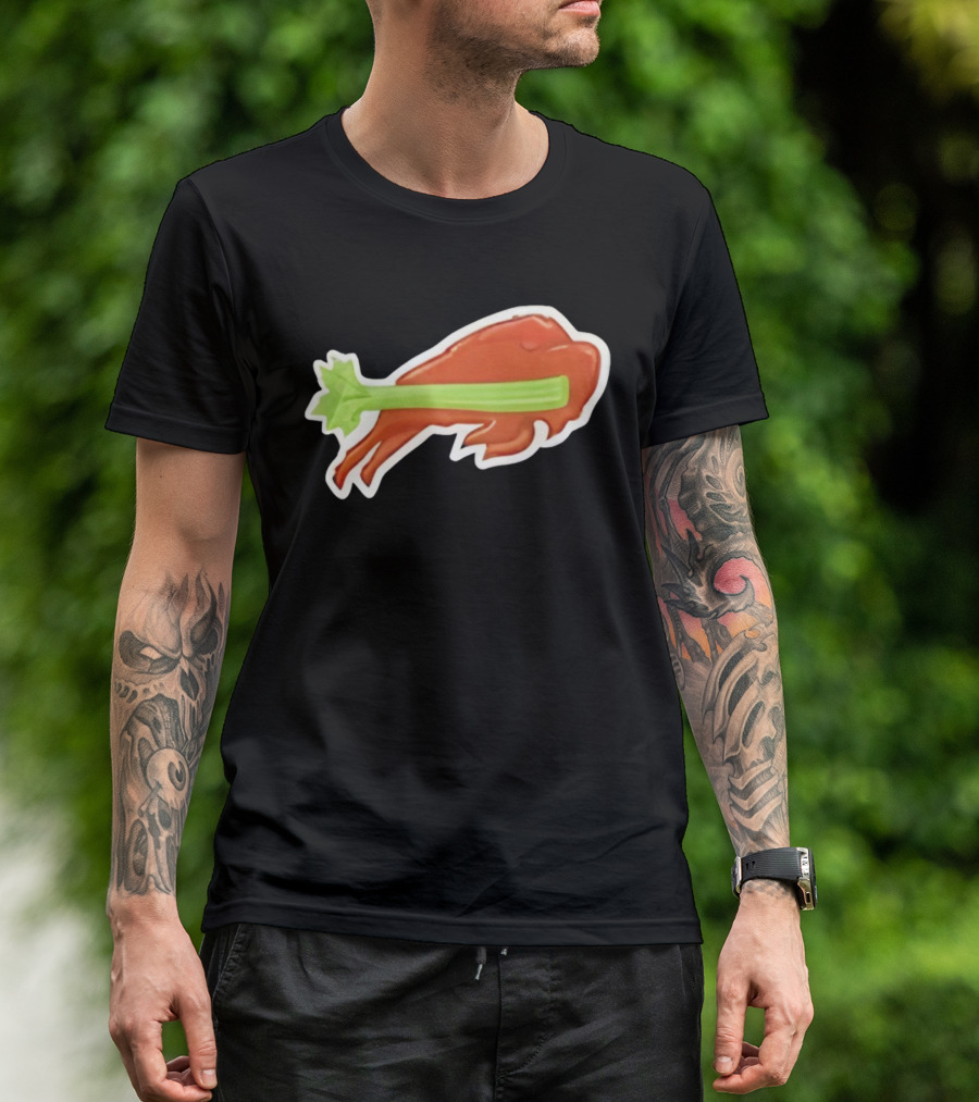 2025 Buffalo Bills Chicken Wing Celery Buffalo Wings Football T-Shirt