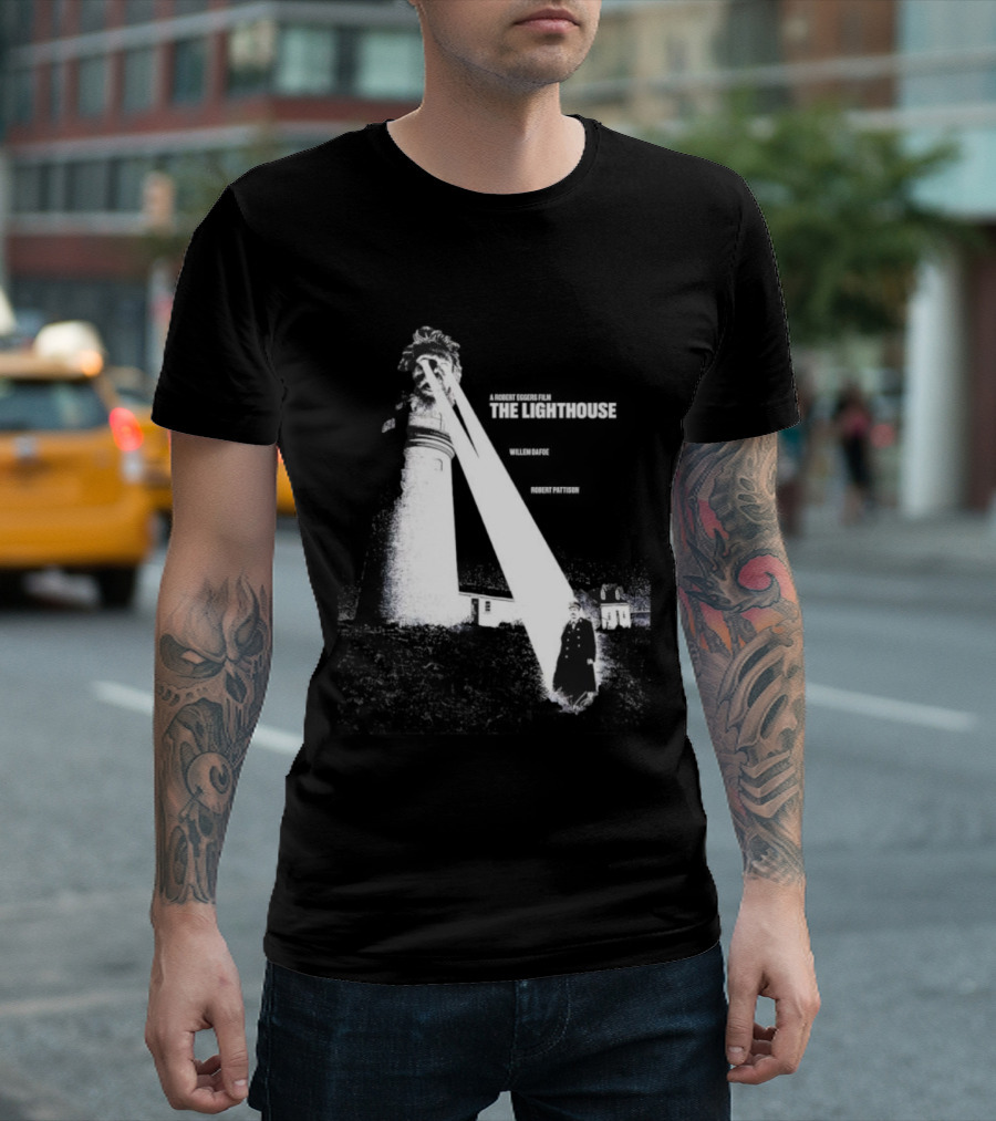Robert Eggers The Lighthouse Willem Dafoe Robert Pattinson Vintage Scene T-Shirt