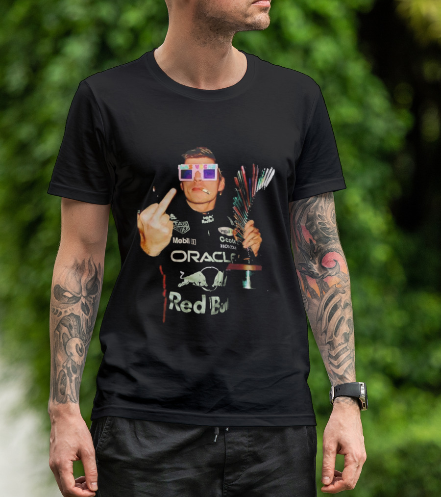 Max Verstappen Oracle Red Bull Racing F1 Champion Cup Las Vegas T-Shirt