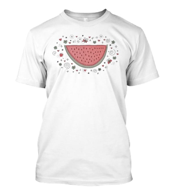 Beach Bunny Choose Love Watermelon Star Spiral Summer Vibes T-Shirt