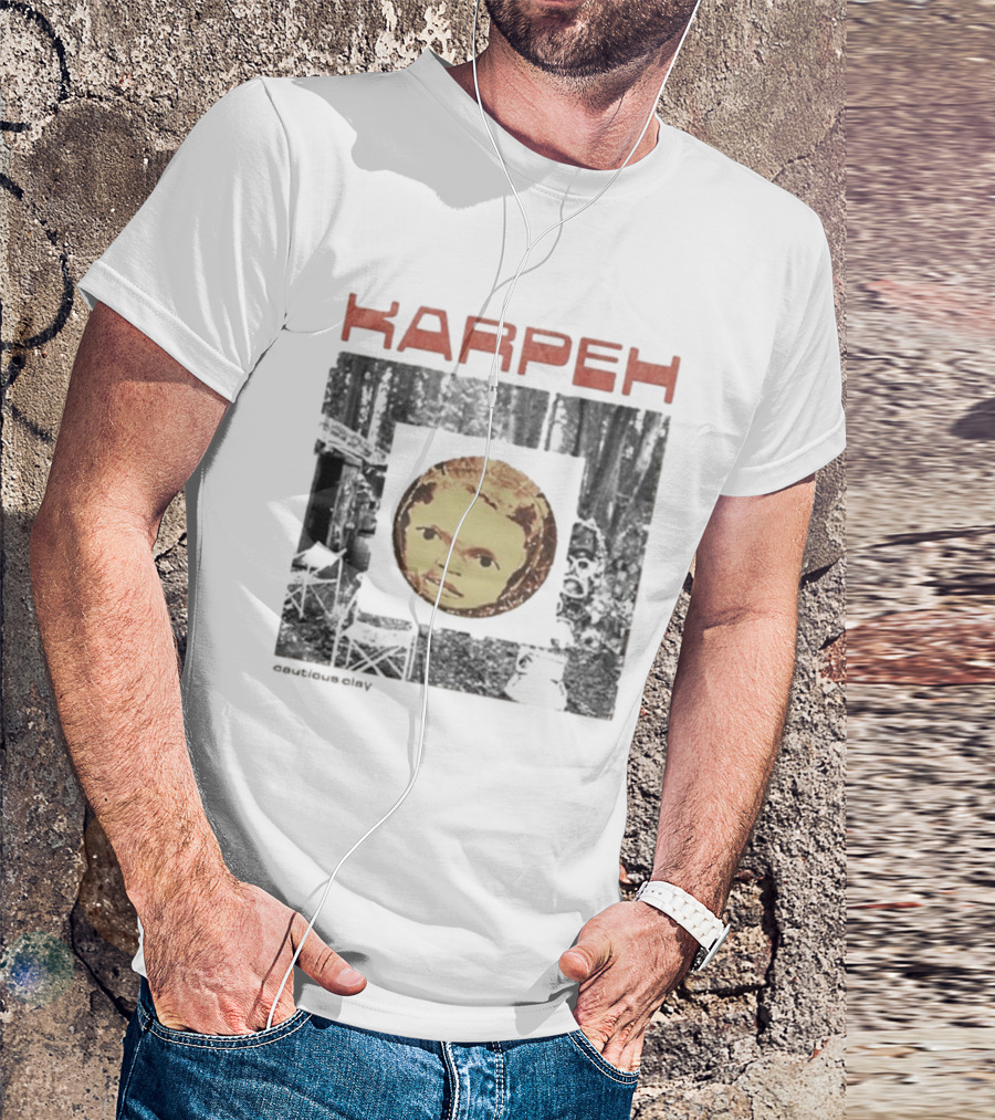 Karpeh Face Forest Scene Cautious Clay T-Shirt