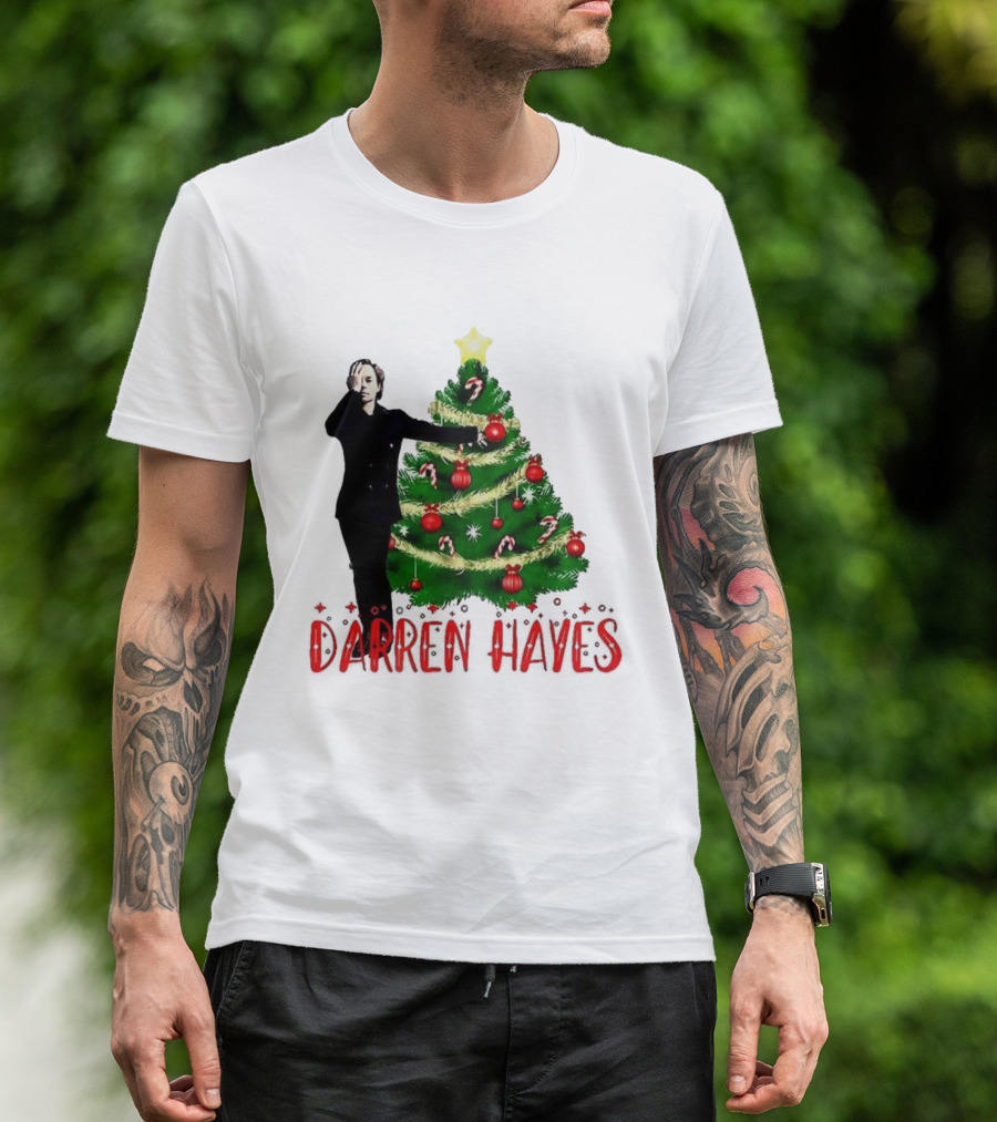 Darren Hayes Christmas Tree Candy Cane Star Holiday T-Shirt