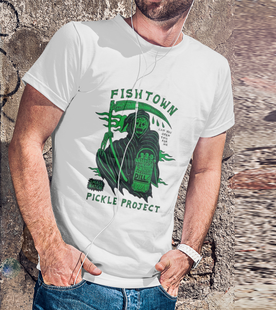 Fishtown Philly Pickle Project Habanero Dill Grim Reaper Small Batch T-Shirt