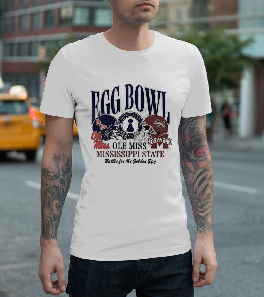 Ole Miss Vs Mississippi State Egg Bowl Rivalry Battle For The Golden Egg T-Shirt
