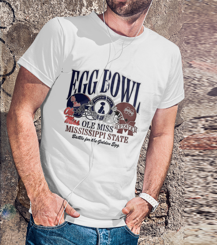 Ole Miss Vs Mississippi State Egg Bowl Rivalry Battle For The Golden Egg T-Shirt