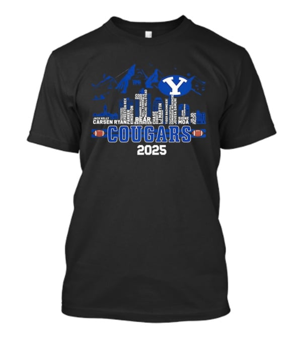 BYU Cougars Football 2025 City Skyline T-Shirt