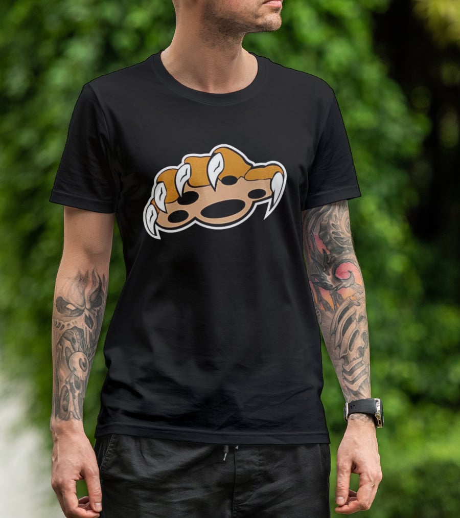 Cat Paw Swipe Claw Scratch Icon Graphic T-Shirt