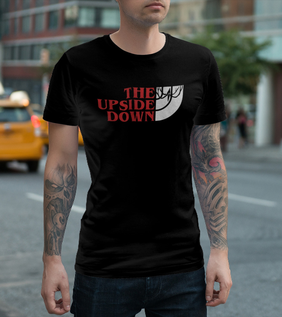 The Upside Down Stranger Things North Face Style T-Shirt